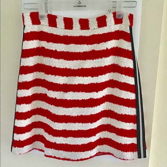 MSGM red tweed skirt size 42/ M - Picture 1 of 6